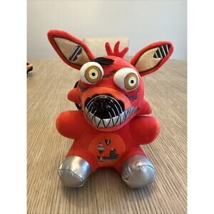 FNAF Five Nights At Freddy's NIGHTMARE FOXY 8" Funko Plush 2017 Red Stuffed Toy